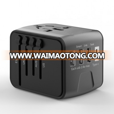 Electronic gadgets universal type C charger travel adapter for promotional gift