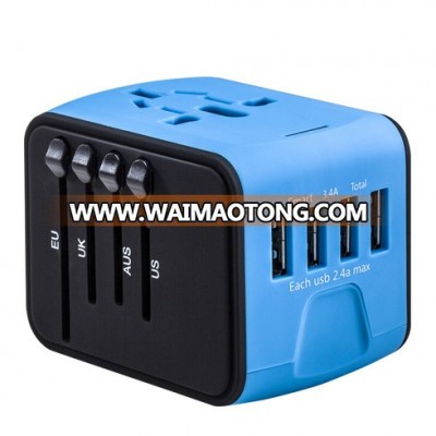 Best selling products universal power adapter with eu us uk aus plugs for travel gift