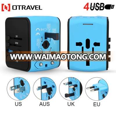 Universal AC International Travel Power Charger Wall Adapter Plug (US/EU/UK/AU) with 3.1A Dual USB Charging Port