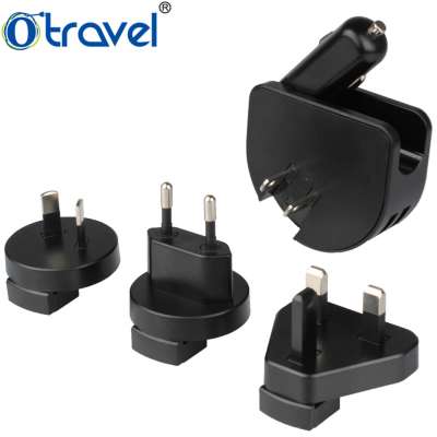 Mobile phone accessories 2.4A Dual usb car charger fast charging adaptor led car charger usb logo