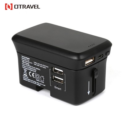 New products 2019 universal wireless power bank with travel adapter